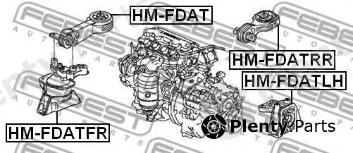  FEBEST part HM-FDATFR (HMFDATFR) Engine Mounting