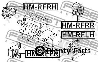  FEBEST part HM-RFLH (HMRFLH) Engine Mounting