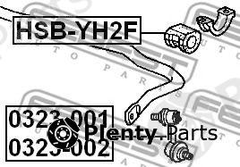  FEBEST part HSB-YH2F (HSBYH2F) Stabiliser Mounting