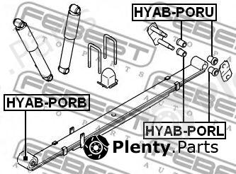  FEBEST part HYABPORB Bush, leaf spring