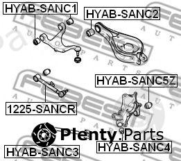  FEBEST part HYABSANC4 Bush, control arm mounting