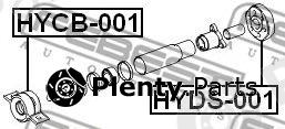  FEBEST part HYDS-001 (HYDS001) Vibration Damper, propshaft