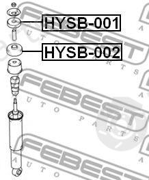  FEBEST part HYSB-002 (HYSB002) Spacer Bush, shock absorber