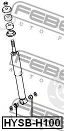  FEBEST part HYSB-H100 (HYSBH100) Spacer Bush, shock absorber