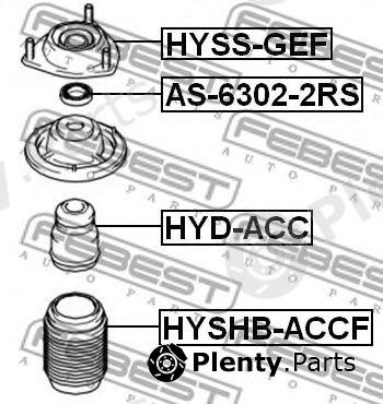  FEBEST part HYSHBACCF Protective Cap/Bellow, shock absorber