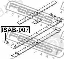  FEBEST part ISAB007 Bush, leaf spring