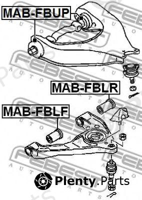  FEBEST part MAB-FBLR (MABFBLR) Control Arm-/Trailing Arm Bush