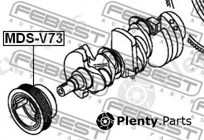  FEBEST part MDSV73 Belt Pulley, crankshaft