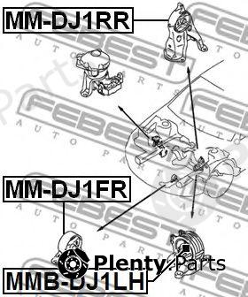  FEBEST part MMB-DJ1LH (MMBDJ1LH) Engine Mounting