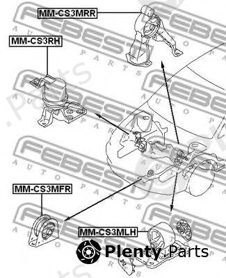  FEBEST part MM-CS3MLH (MMCS3MLH) Engine Mounting