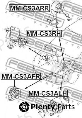  FEBEST part MM-CS3RH (MMCS3RH) Engine Mounting