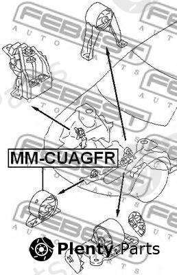  FEBEST part MMCUAGFR Engine Mounting