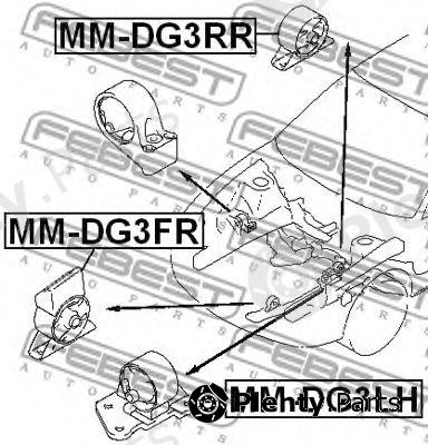  FEBEST part MMDG3FR Engine Mounting