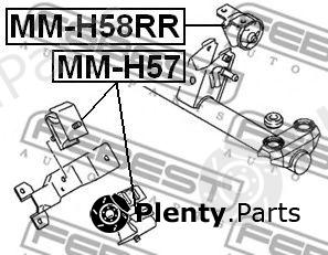  FEBEST part MM-H57 (MMH57) Engine Mounting