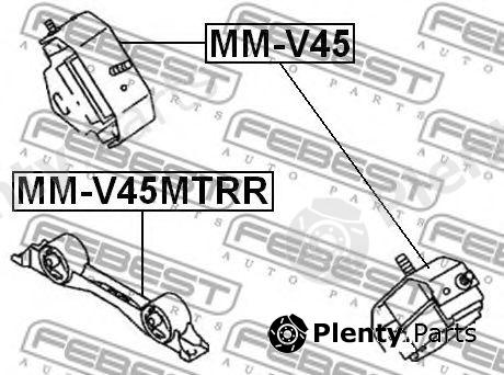  FEBEST part MM-V45MTRR (MMV45MTRR) Engine Mounting