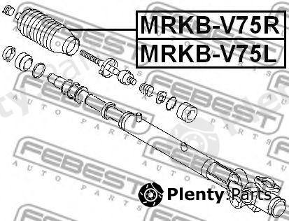  FEBEST part MRKBV75L Bellow, steering
