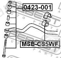  FEBEST part MSB-CS5WF (MSBCS5WF) Stabiliser Mounting
