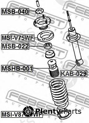  FEBEST part MSHB001 Protective Cap/Bellow, shock absorber