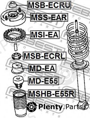  FEBEST part MSHBE55R Protective Cap/Bellow, shock absorber