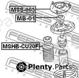  FEBEST part MSS005 Mounting, shock absorbers