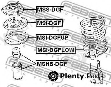  FEBEST part MSSDGF Mounting, shock absorbers