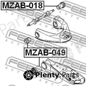  FEBEST part MZAB018 Control Arm-/Trailing Arm Bush