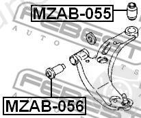  FEBEST part MZAB055 Control Arm-/Trailing Arm Bush