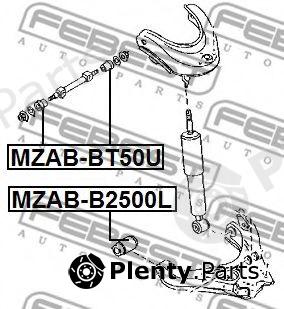  FEBEST part MZAB-BT50U (MZABBT50U) Control Arm-/Trailing Arm Bush