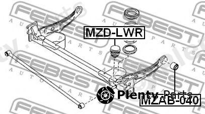  FEBEST part MZD-LWR (MZDLWR) Shock Absorber