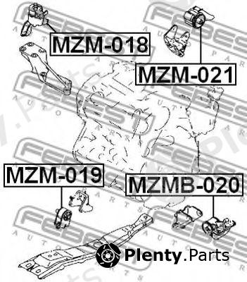  FEBEST part MZM-021 (MZM021) Engine Mounting