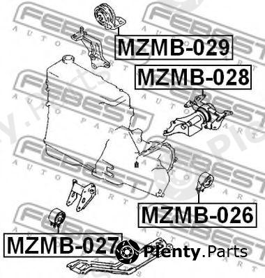  FEBEST part MZMB-027 (MZMB027) Engine Mounting