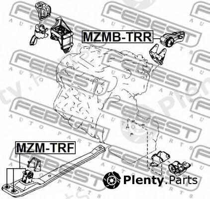  FEBEST part MZMB-TRR (MZMBTRR) Engine Mounting