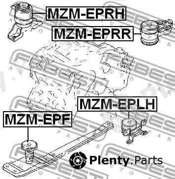  FEBEST part MZM-EPRR (MZMEPRR) Engine Mounting