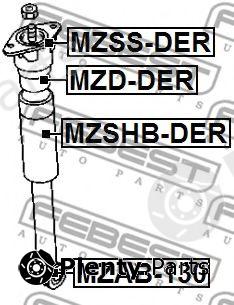  FEBEST part MZSHB-DER (MZSHBDER) Protective Cap/Bellow, shock absorber