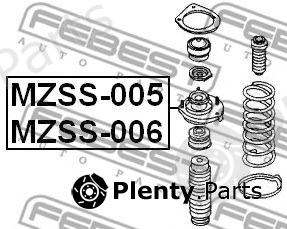  FEBEST part MZSS-005 (MZSS005) Mounting, shock absorbers