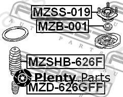  FEBEST part MZSS019 Mounting, shock absorbers