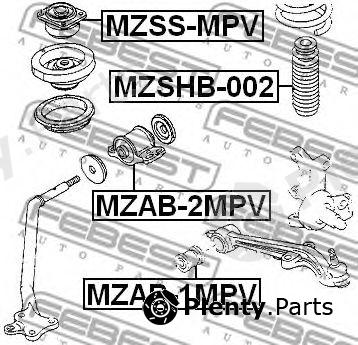 FEBEST part MZSSMPV Mounting, shock absorbers