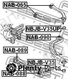  FEBEST part NAB090 Control Arm-/Trailing Arm Bush
