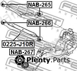  FEBEST part NAB265 Control Arm-/Trailing Arm Bush