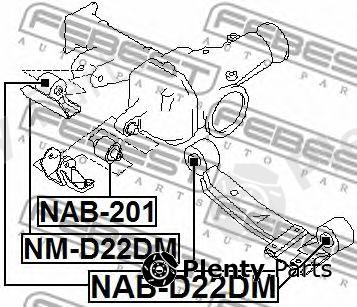  FEBEST part NAB-D22DM (NABD22DM) Mounting, differential