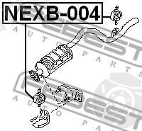  FEBEST part NEXB-004 (NEXB004) Mounting Kit, exhaust system