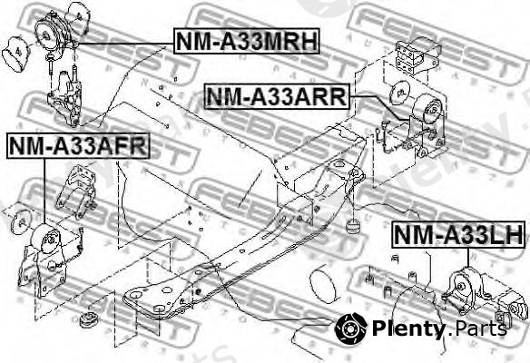  FEBEST part NM-A33ARR (NMA33ARR) Engine Mounting