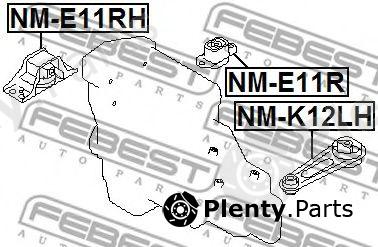  FEBEST part NM-E11RH (NME11RH) Engine Mounting