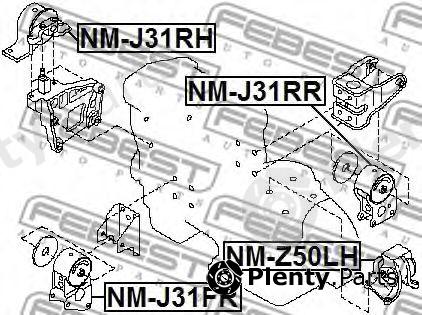  FEBEST part NM-J31RR (NMJ31RR) Engine Mounting