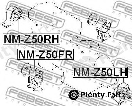  FEBEST part NM-Z50LH (NMZ50LH) Engine Mounting