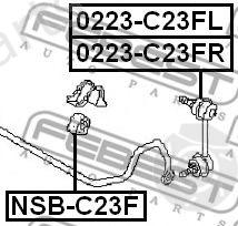  FEBEST part NSBC23F Stabiliser Mounting