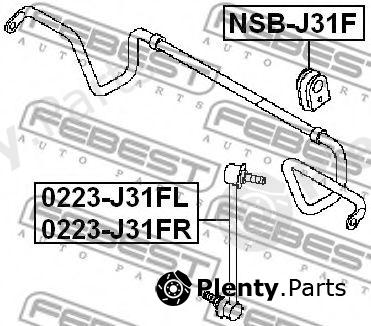  FEBEST part NSBJ31F Stabiliser Mounting