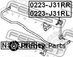  FEBEST part NSBJ31R Stabiliser Mounting