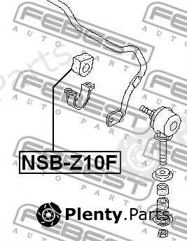  FEBEST part NSB-Z10F (NSBZ10F) Stabiliser Mounting