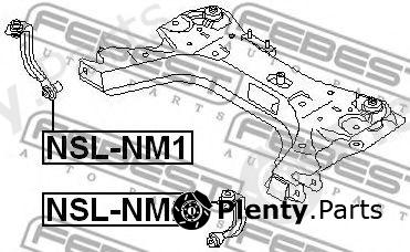  FEBEST part NSLNM2 Rod/Strut, stabiliser